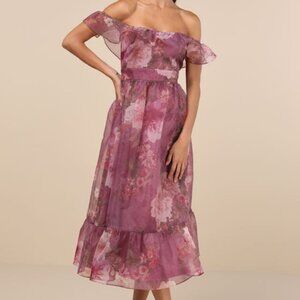 Sweet Composure Floral Midi Dress